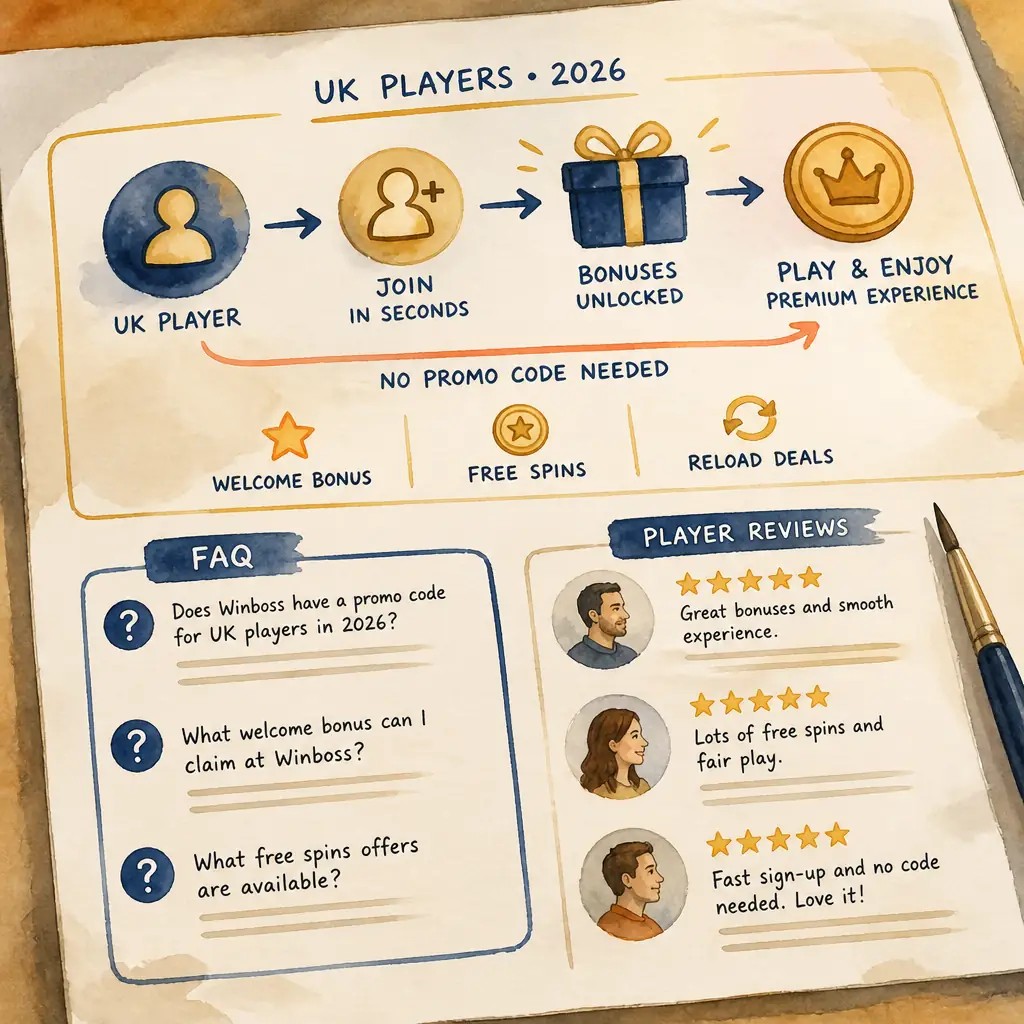 Winboss Promo Code – UK 2026 visual guide for Winboss